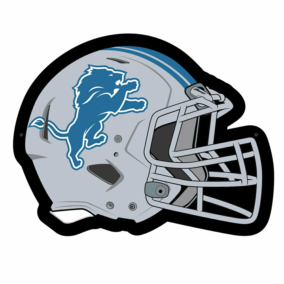LED Wall Decor, Helmet, Detroit Lions