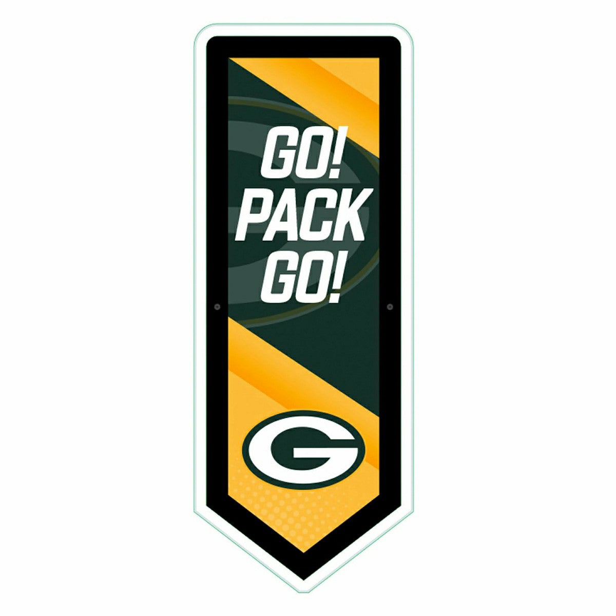 LED Wall Decor, Pennant, Green Bay Packers
