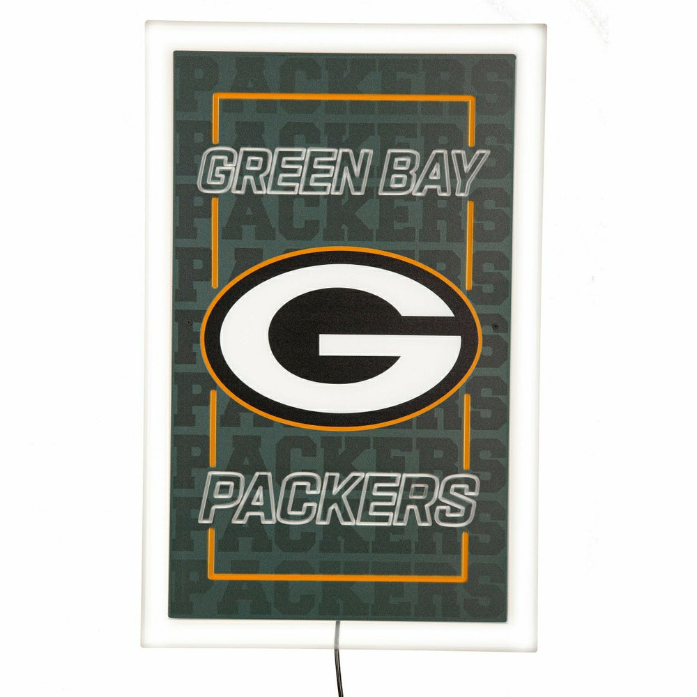 Green Bay Packers NFL Football Rectangle Neolite LED Decor