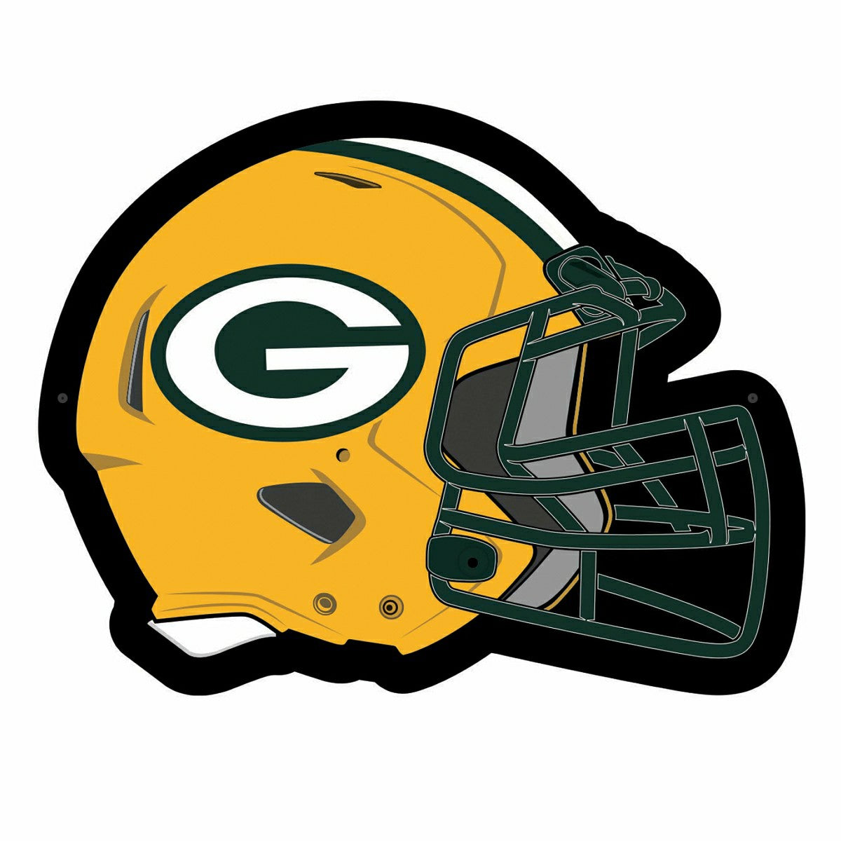 LED Wall Decor, Helmet, Green Bay Packers