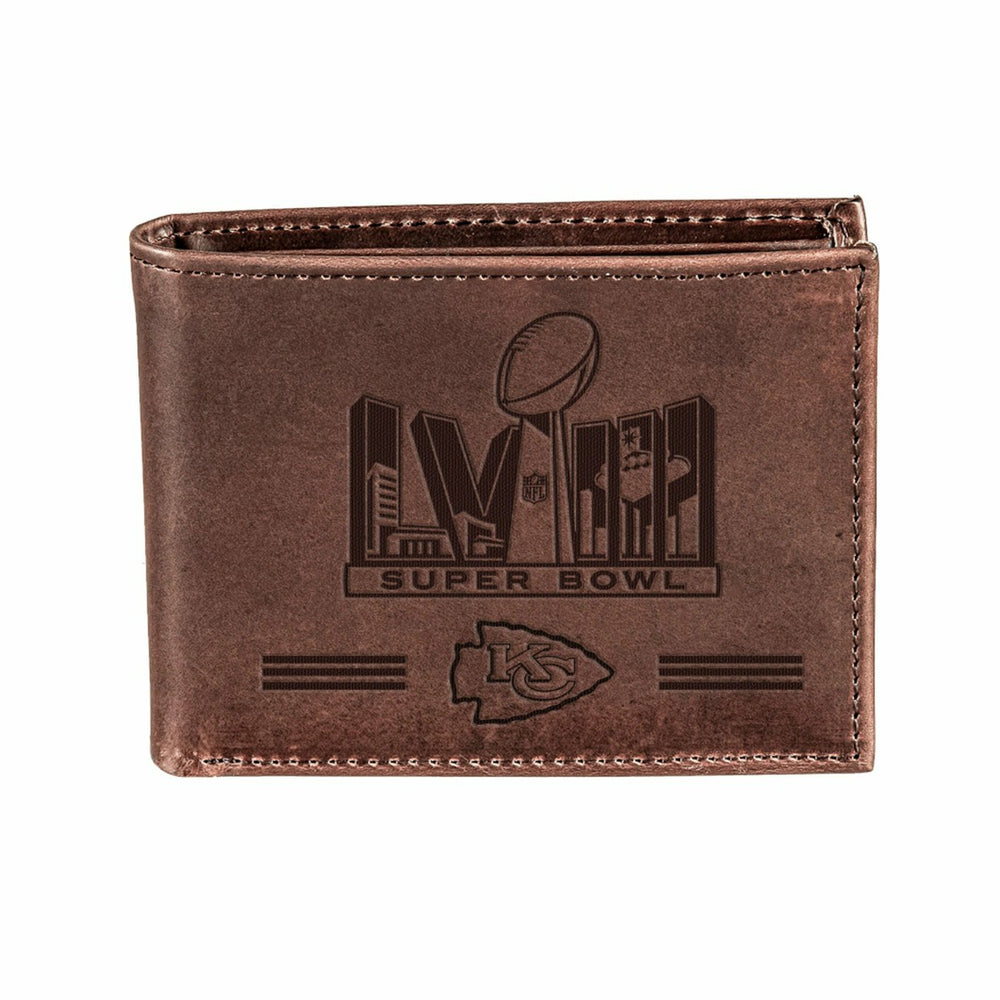 Kansas City Chiefs, Wallet, Bi-Fold, SB58 Champions, Brown
