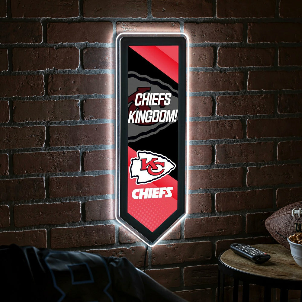 LED Wall Decor, Pennant, Kansas City Chiefs