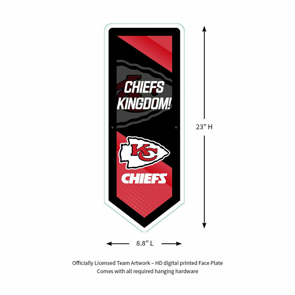 LED Wall Decor, Pennant, Kansas City Chiefs