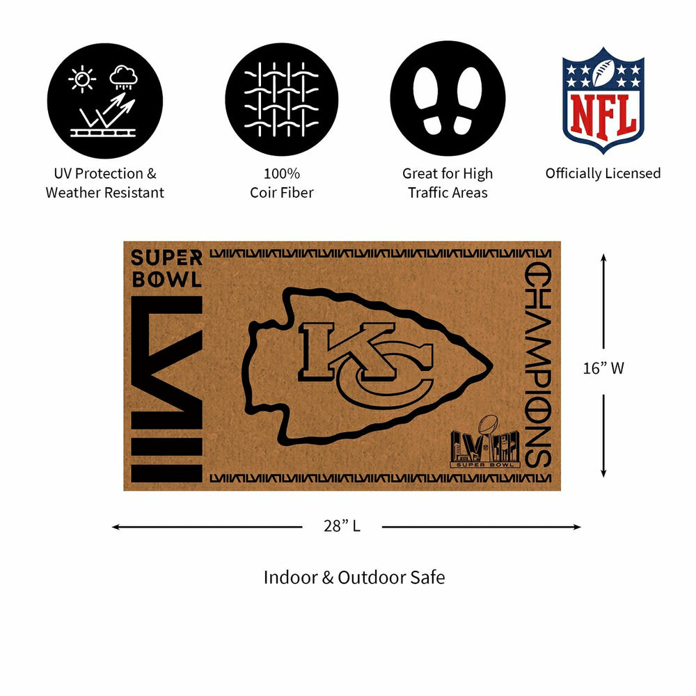 Kansas City Chiefs, SB58 Champions, Coir Mat 1C