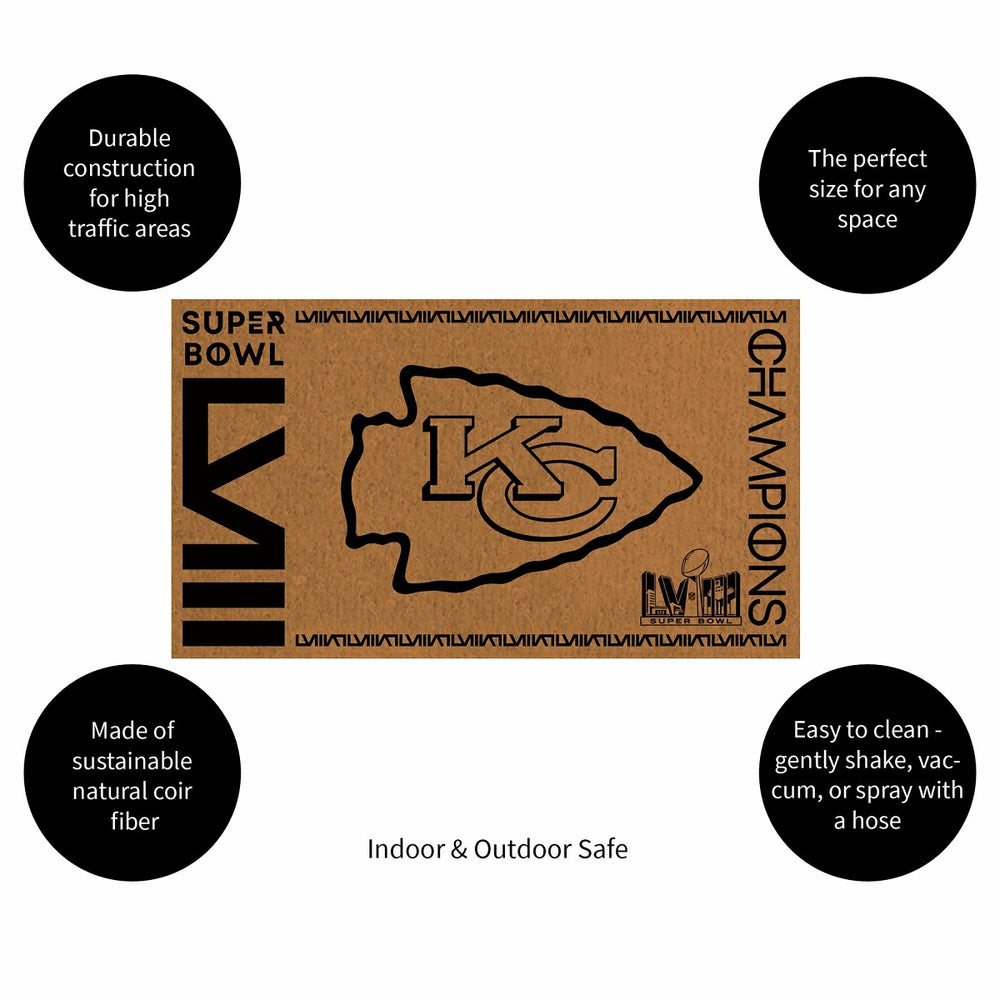 Kansas City Chiefs, SB58 Champions, Coir Mat 1C