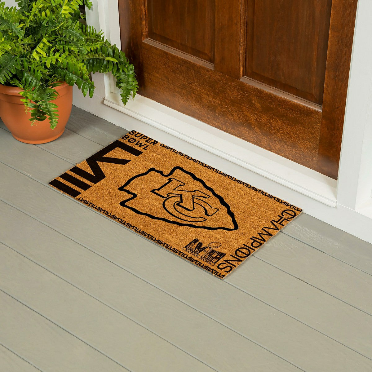 Kansas City Chiefs, SB58 Champions, Coir Mat 1C