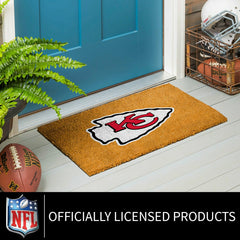 Coir Mat, 16"x28", Kansas City Chiefs