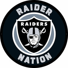 LED Wall Decor, Round, Las Vegas Raiders