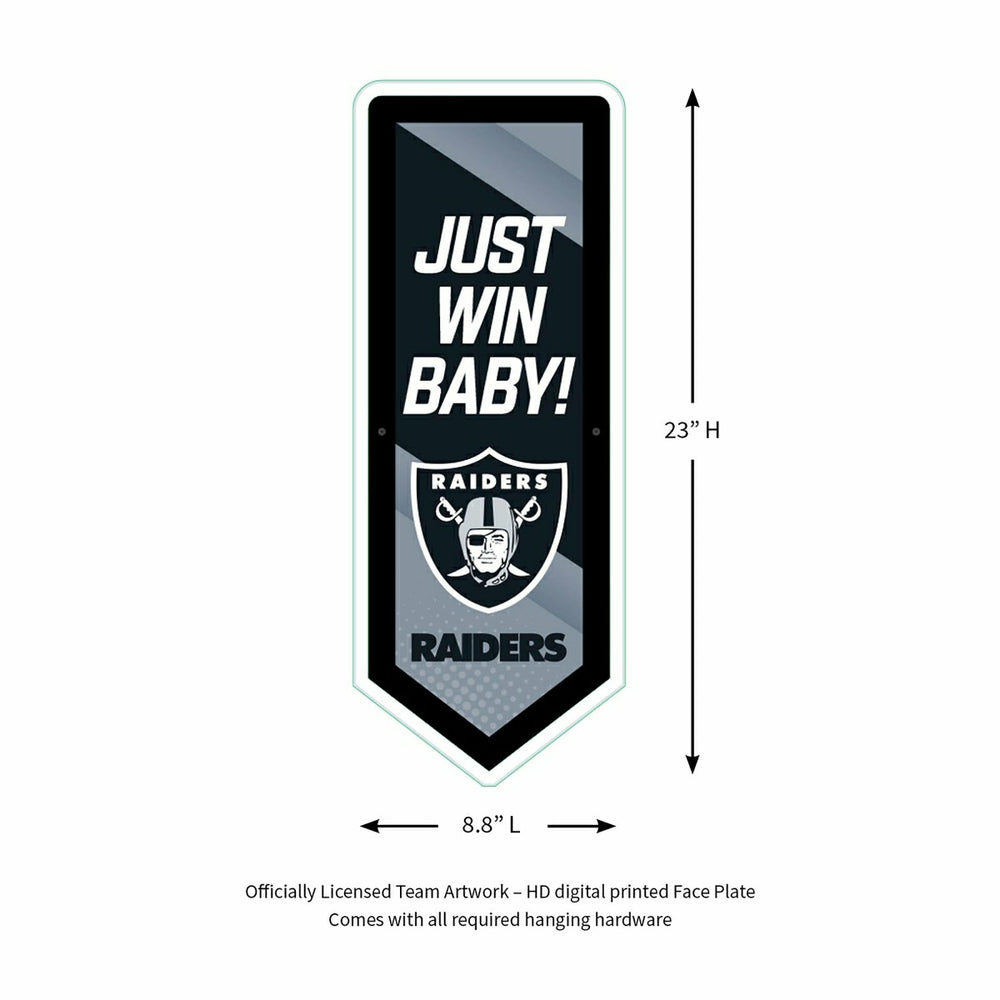 LED Wall Decor, Pennant, Las Vegas Raiders