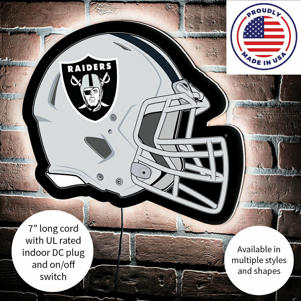 LED Wall Decor, Helmet, Las Vegas Raiders