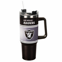 40oz Stainless Steel Canyon Cup w/ Straw, Las Vegas Raiders