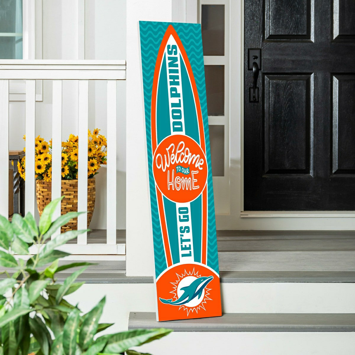 Miami Dolphins Summer Seasonal Surfboard ECM Exclusive 47" Single Side