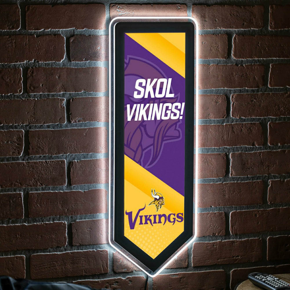 LED Wall Decor, Pennant, Minnesota Vikings