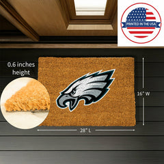 Coir Mat, 16"x28", Philadelphia Eagles