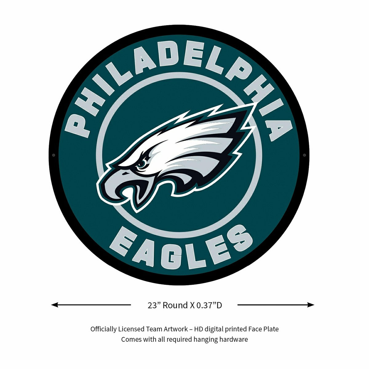 LED Wall Decor, Round, Philadelphia Eagles