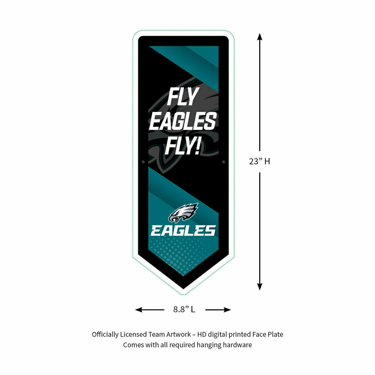 LED Wall Decor, Pennant, Philadelphia Eagles