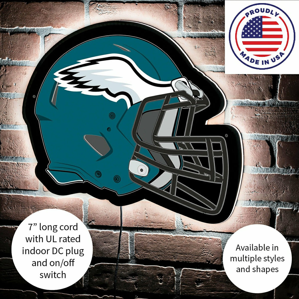 LED Wall Decor, Helmet, Philadelphia Eagles
