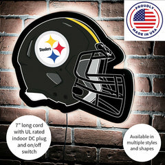 LED Wall Decor, Helmet, Pittsburgh Steelers