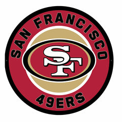 LED Wall Decor, Round, San Francisco 49ers