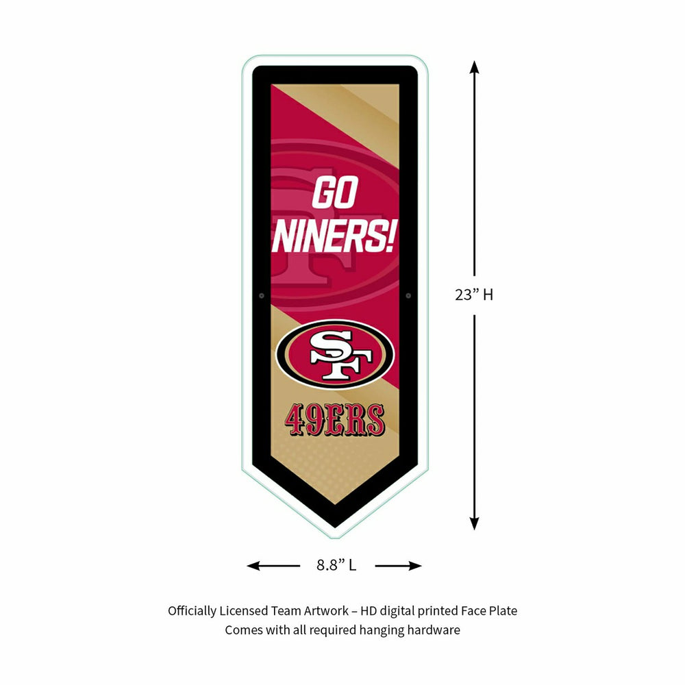 LED Wall Decor, Pennant, San Francisco 49ers