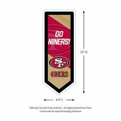 LED Wall Decor, Pennant, San Francisco 49ers