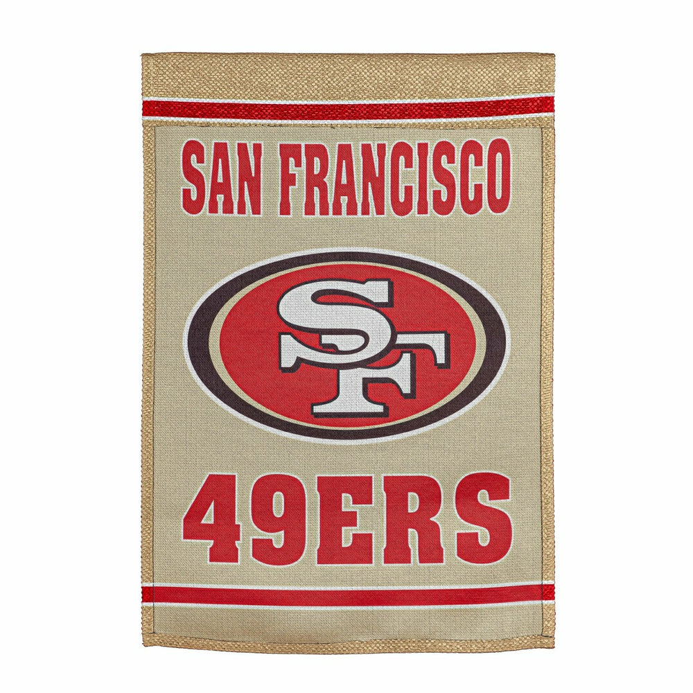 Embossed Suede Flag, House Size, San Francisco 49ers