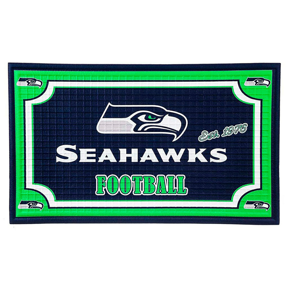 Indoor/Outdoor NFL Team Pride Embossed Doormat, Seattle Seahawks