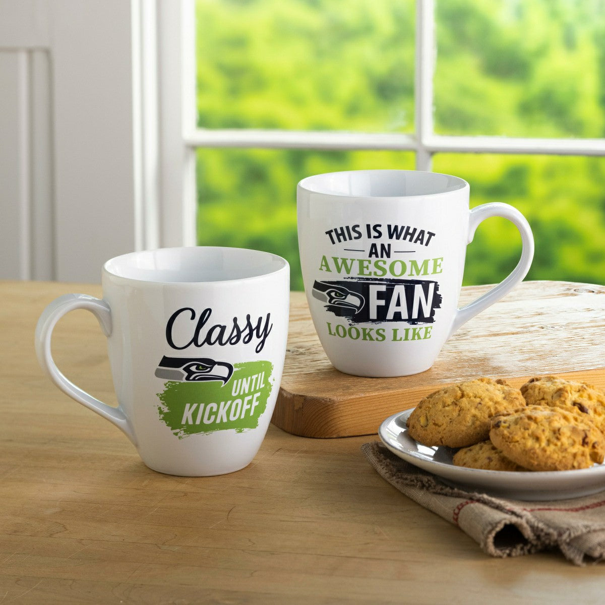 Seattle Seahawks, Ceramic Cup O'Java 17oz Gift Set