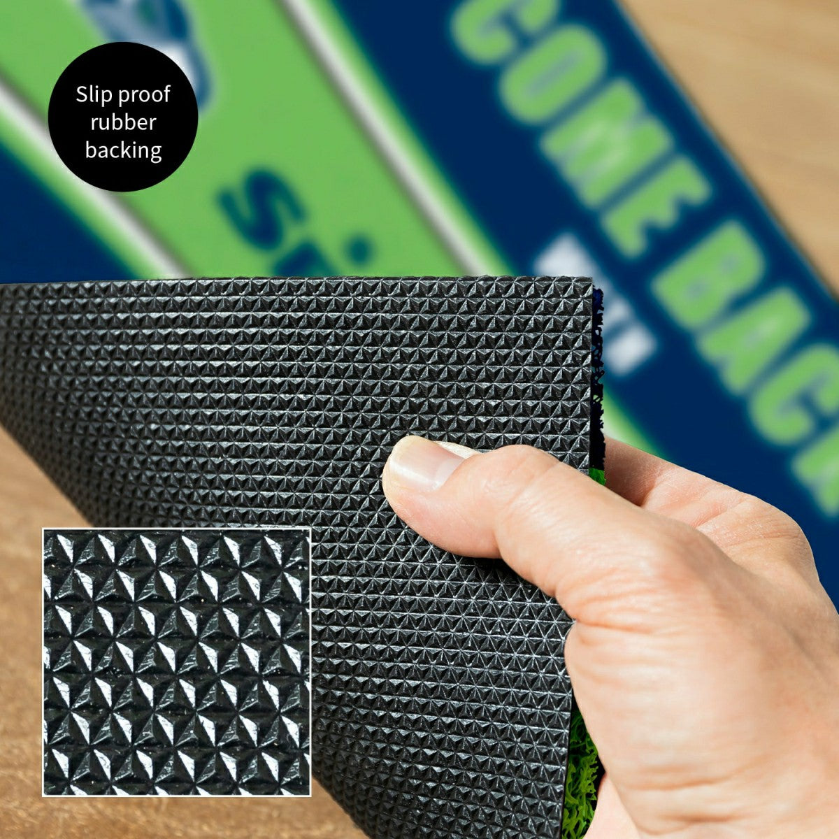 28" x 16" PVC Trapper Mat, Come Back with Tickets, Seattle Seahawks