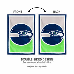 Flag, DS New Burlap, Reg, Seattle Seahawks