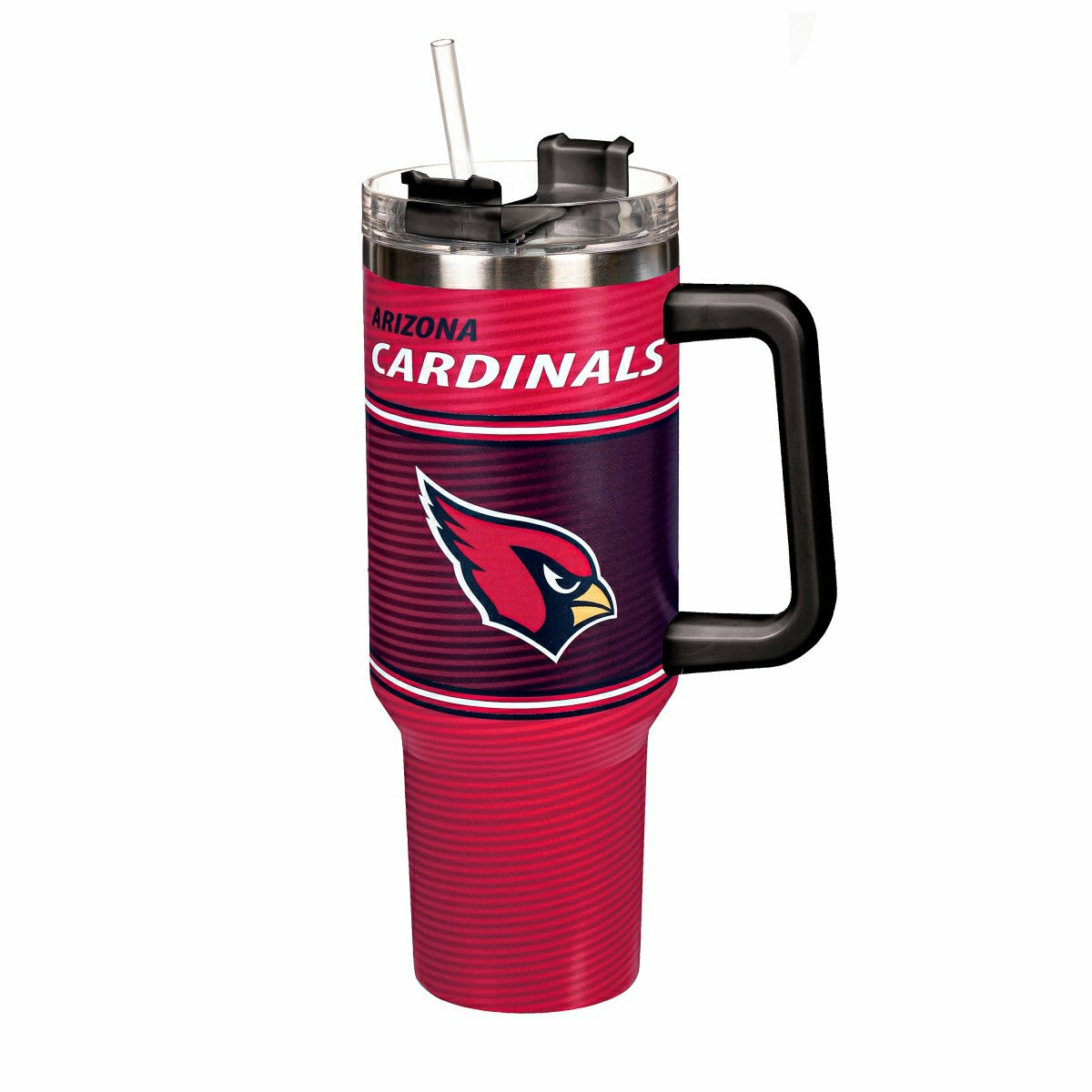 40oz Stainless Steel Canyon Cup w/ Straw, Arizona Cardinals