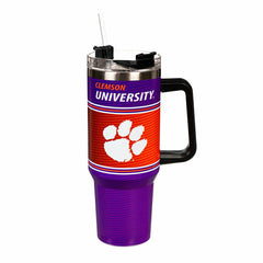 40oz Stainless Steel Canyon Cup w/ Straw, Clemson University