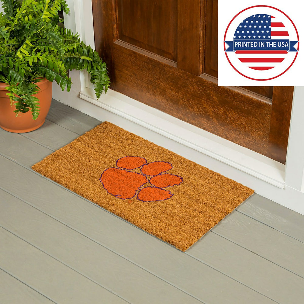 Coir Mat, 16"x28", Clemson University