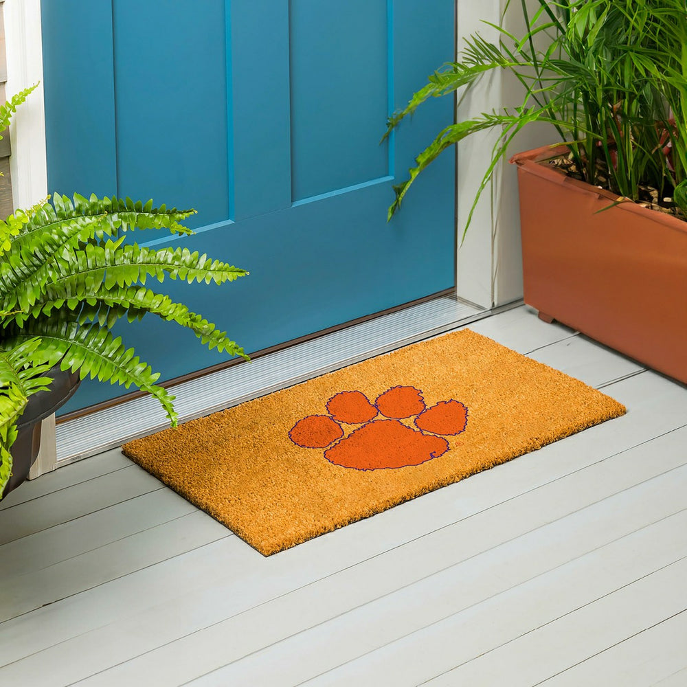 Coir Mat, 16"x28", Clemson University