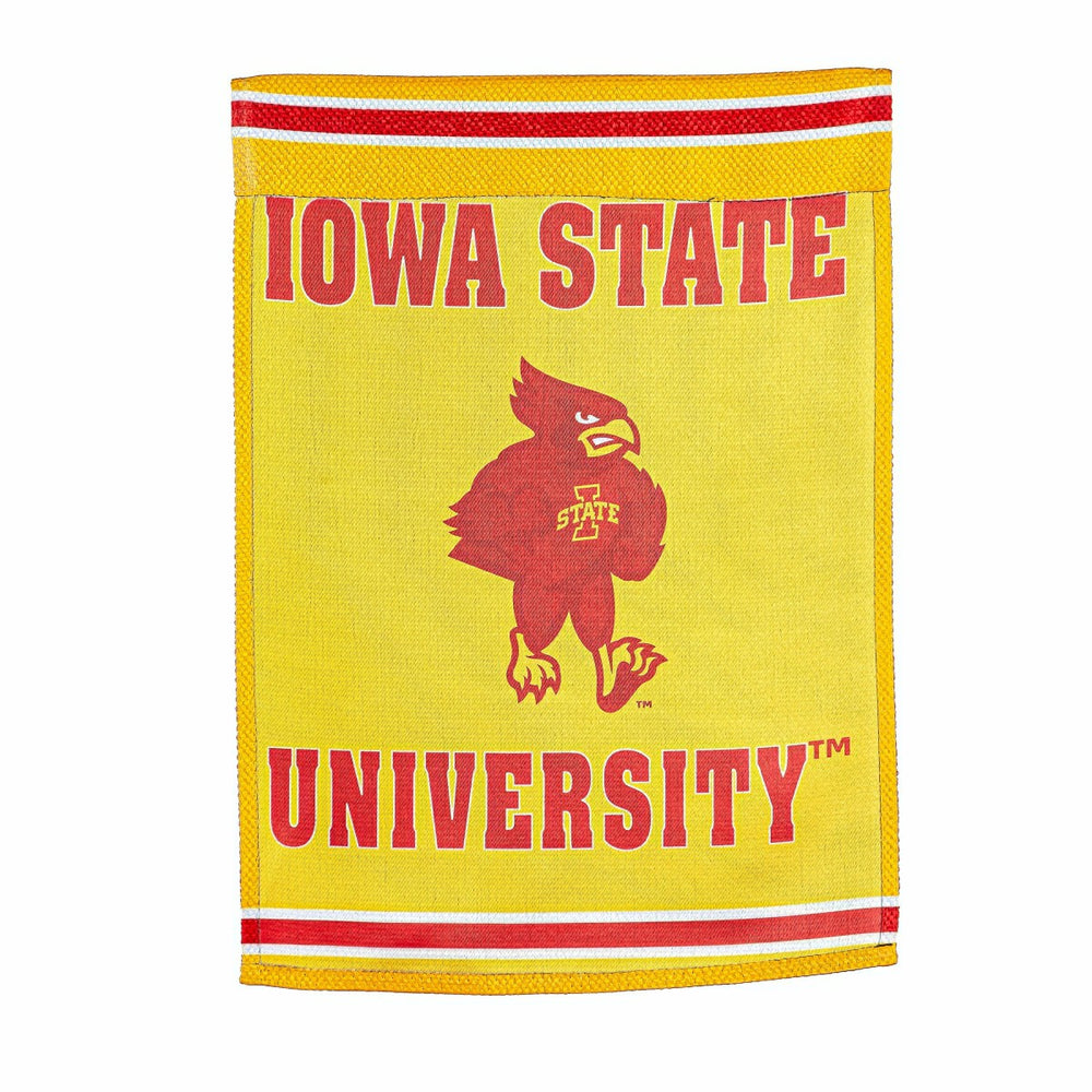 Embossed Suede Flag, House Size, Iowa State University