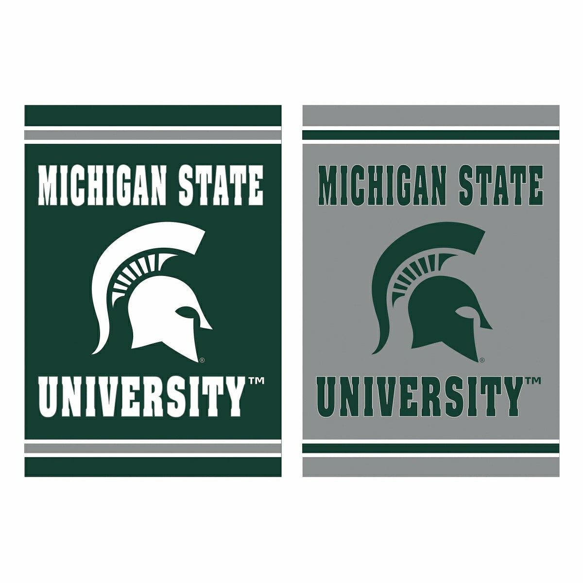 Embossed Suede Flag, House Size, Michigan State University