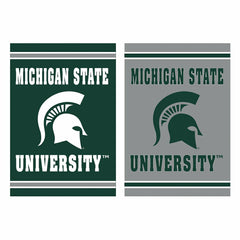 Embossed Suede Flag, House Size, Michigan State University