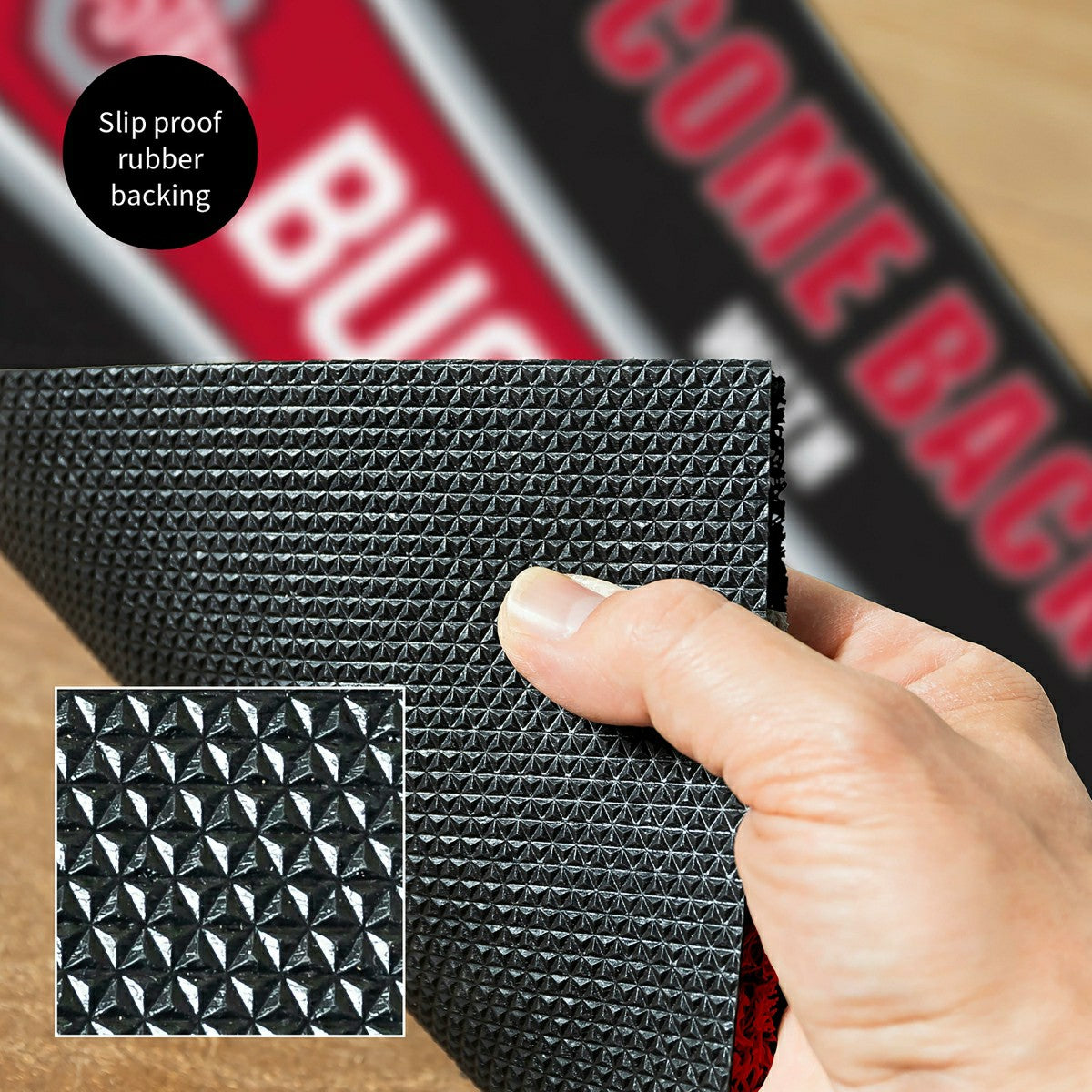 28" x 16" PVC Trapper Mat, Come Back with Tickets, Ohio State Universi