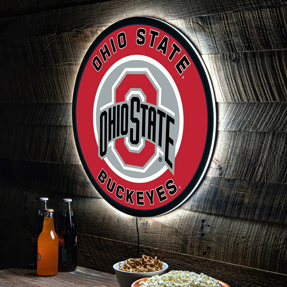 LED Wall Decor, Round, Ohio State University