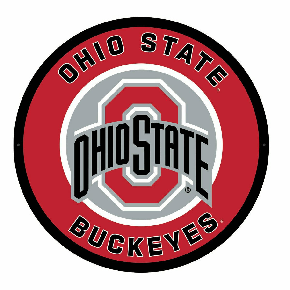LED Wall Decor, Round, Ohio State University