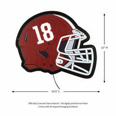LED Wall Decor, Helmet, University of Alabama