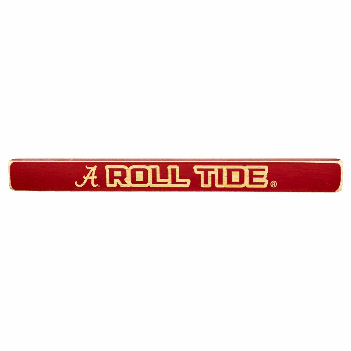 University of Alabama Engraved Wood Sign, 1.5" x 18"