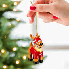 Reindeer Player Ornament, University of Arkansas