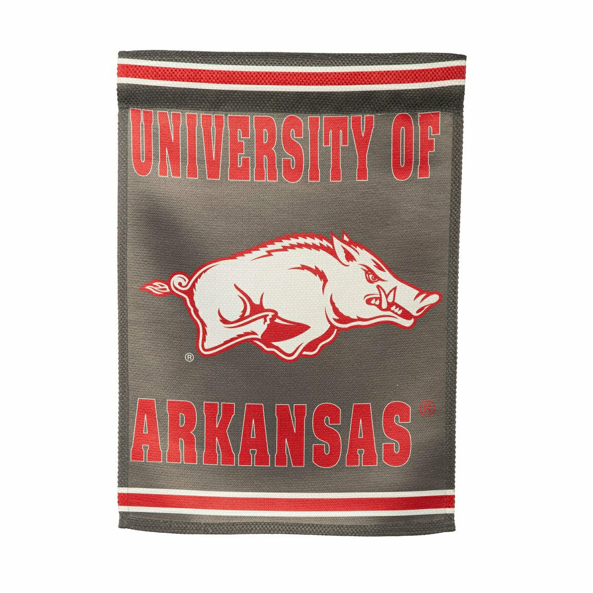 Embossed Suede Flag, GDN Size, University of Arkansas