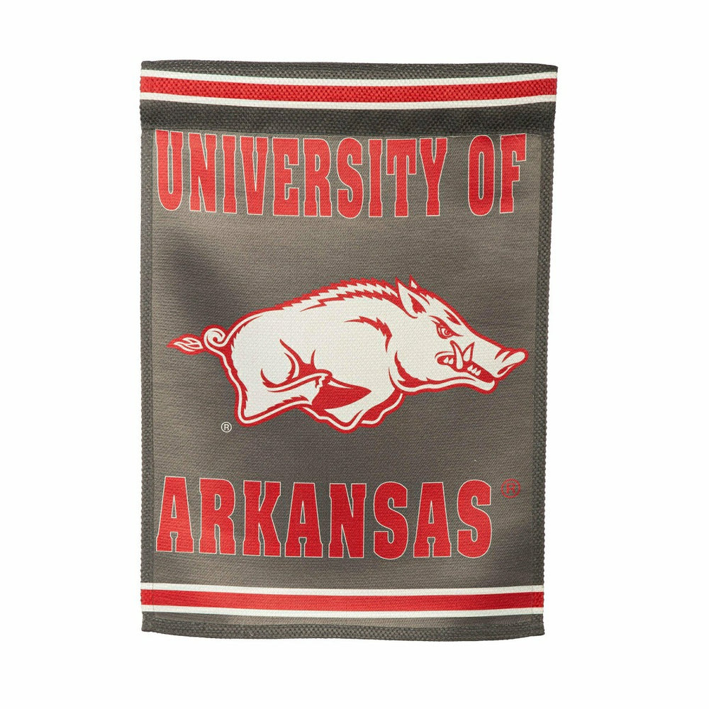 Embossed Suede Flag, GDN Size, University of Arkansas