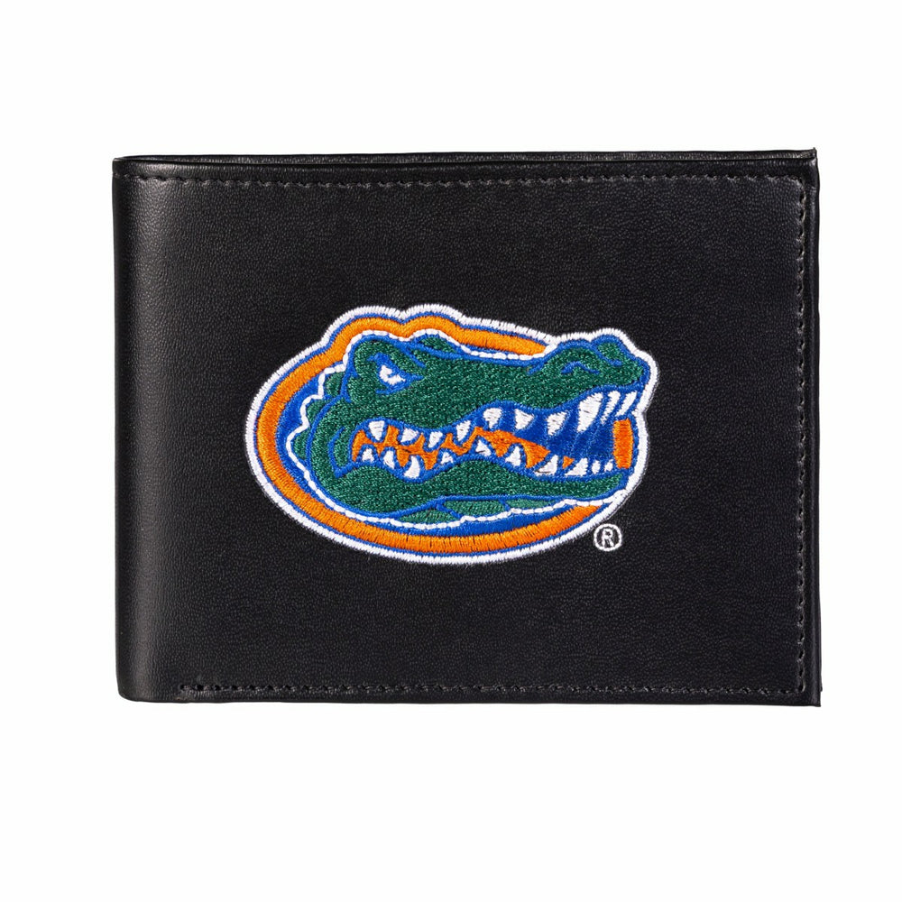 University of Florida Black Bi-Fold Embroidered Wallet w/ RFID Blocking