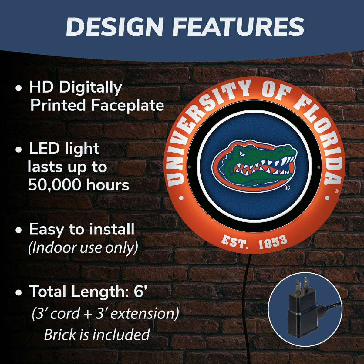 University of Florida, Metal Lite, Round