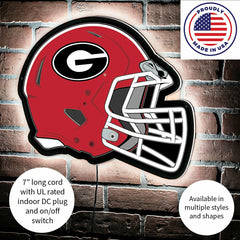 LED Wall Decor, Helmet, University of Georgia