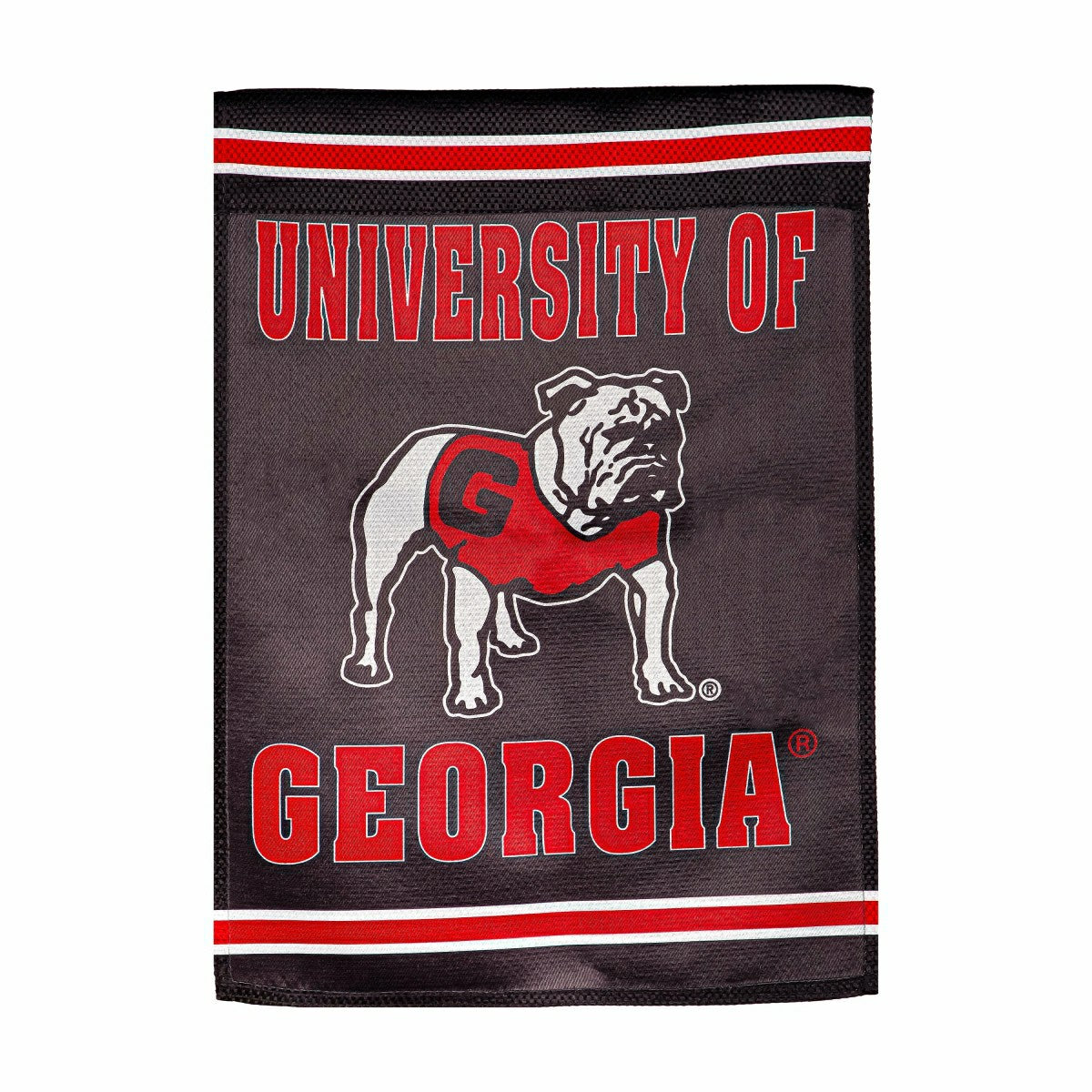Embossed Suede Flag, GDN Size, University of Georgia, Alternate Bulldo
