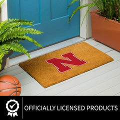 Coir Mat, 16"x28", University of Nebraska